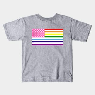 USA American Pride Flag Kids T-Shirt